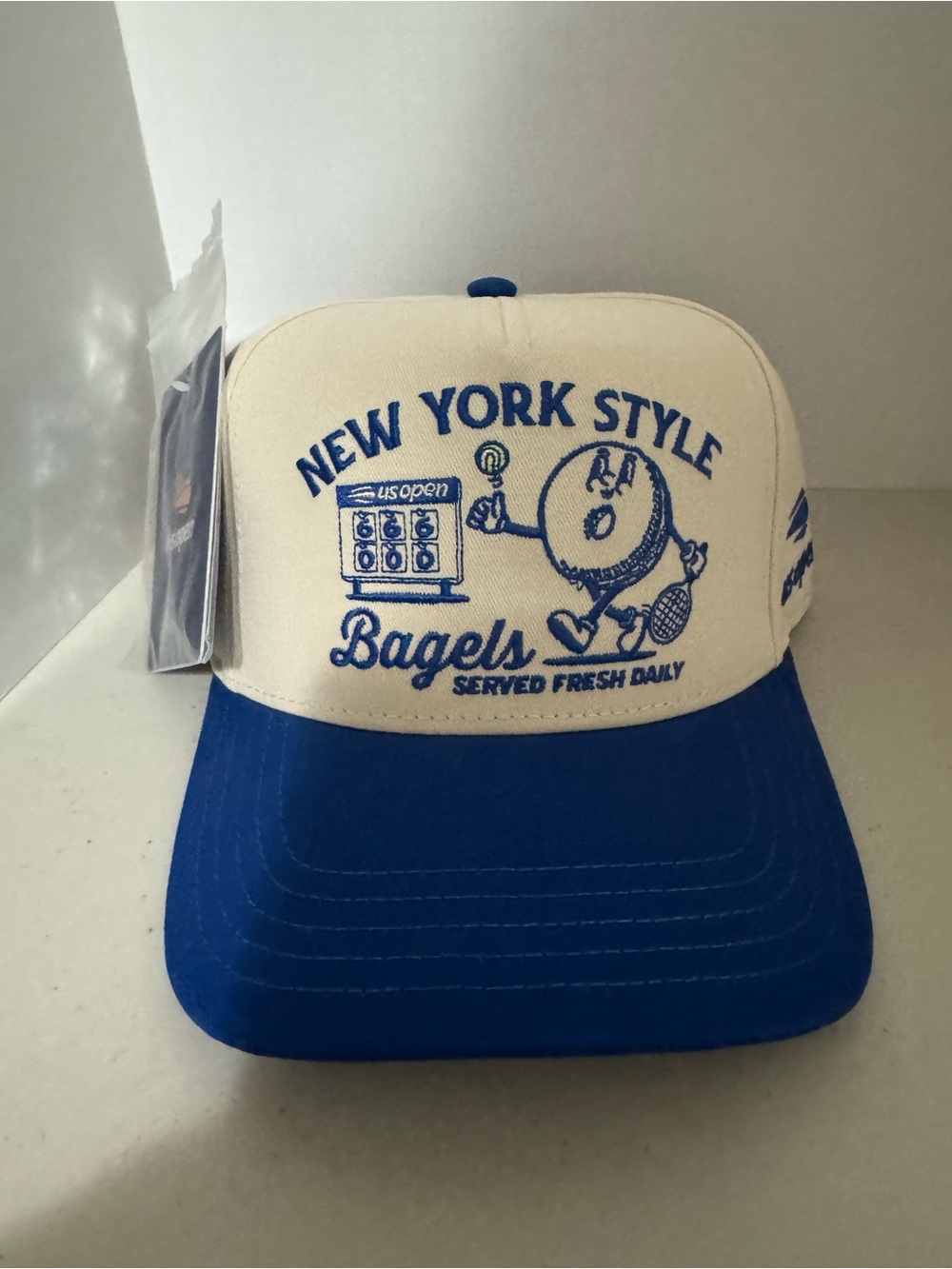 New York Style Bagels Blue and Cream  cap
